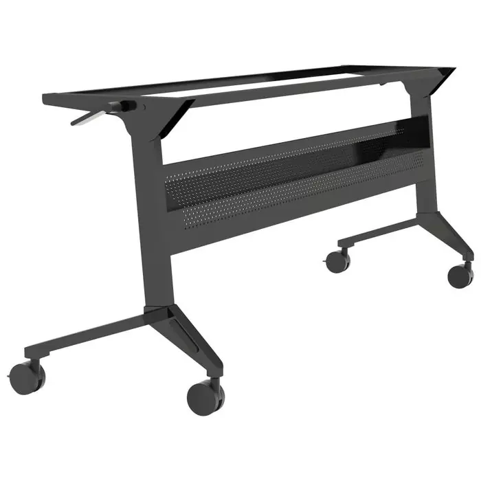 Hot Picks Safco Flip-N-Go Black Training Table Base -- Base, f/60"W Flip-N-Go Tabletops, Steel, 28 H Inches, Black
